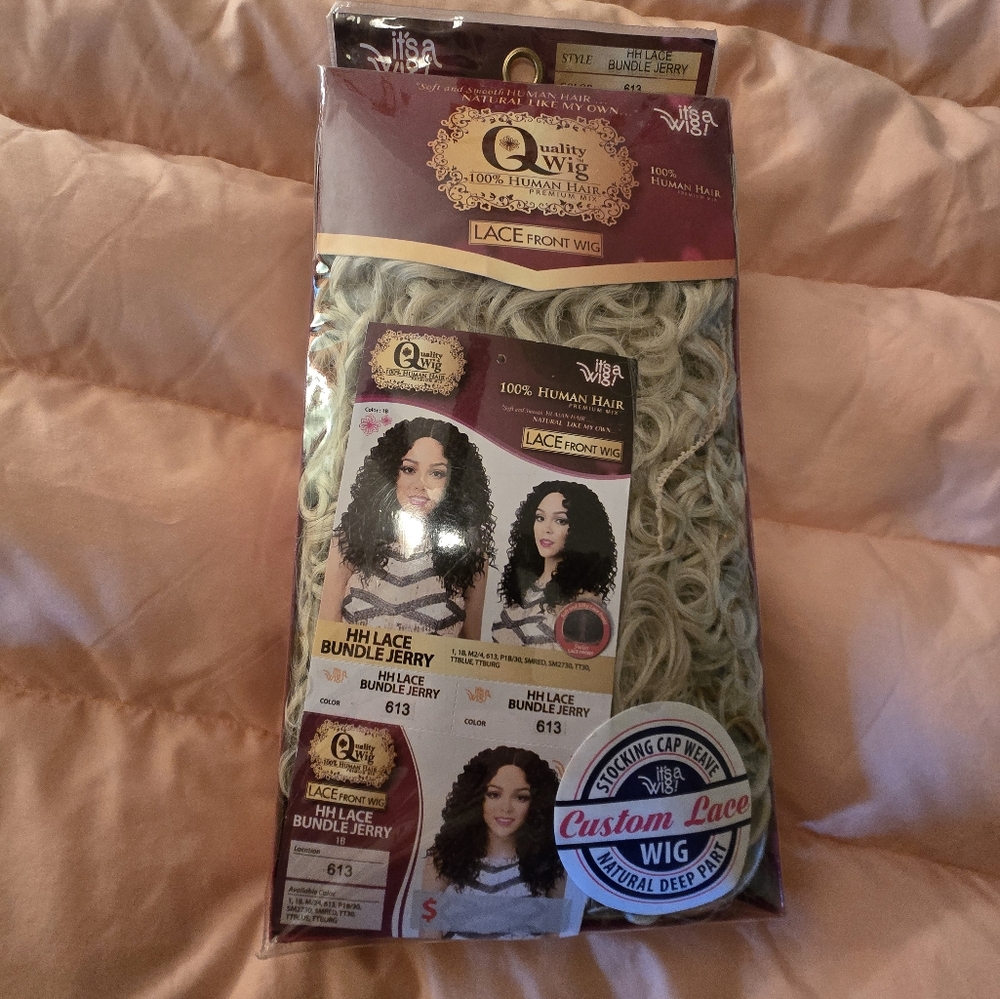 It's a wig 100% human hair lace front wig